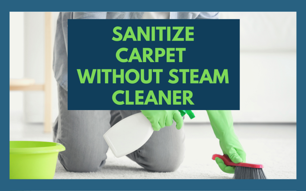 How To Sanitize Carpet without Steam Cleaner